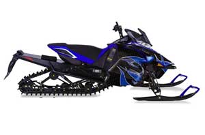Yamaha Viper SR / SRT / RTX / SE Sled Graphic Kit - 2014-2016 Tribal Flames Blue