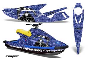 Yamaha Wave Blaster Jet Ski Graphic Kit - 1993-1996 Reaper Blue