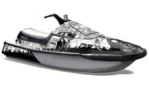 Yamaha Wave Runner 3 Jet Ski Graphic Kit - 1991-1996 Reaper White