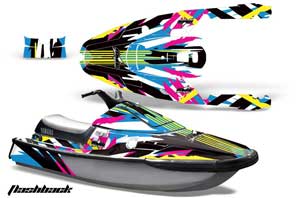 Yamaha Wave Runner 3 Jet Ski Graphic Kit - 1991-1996 Flashback