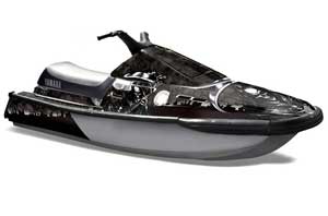 Yamaha Wave Runner 3 Jet Ski Graphic Kit - 1991-1996 Reaper Black