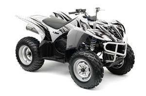Yamaha Wolverine ATV Graphic Kit - 2006-2012 Tribal Flames Black