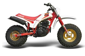 Yamaha BW200 OEM Dirt Bike Graphic Kit - 1986 Big Wheel Red