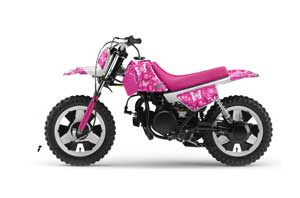 Yamaha PW50 Dirt Bike Graphic Kit - 1990-2022 Butterfly Pink