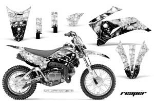 Yamaha TTR110 Dirt Bike Graphic Kit - 2008-2022 Reaper White