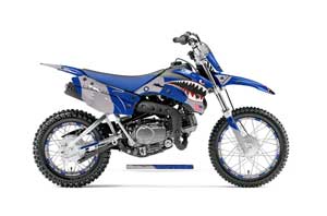 Yamaha TTR110 Dirt Bike Graphic Kit - 2008-2022 P40 Warhawk Blue