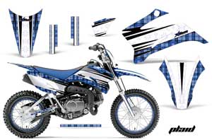 Yamaha TTR110 Dirt Bike Graphic Kit - 2008-2022 Plaid Blue