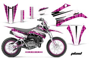 Yamaha TTR110 Dirt Bike Graphic Kit - 2008-2022 Plaid Pink