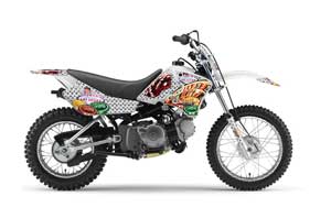 Yamaha TTR50 Dirt Bike Graphic Kit - 2006-2018 Vegas Baller White