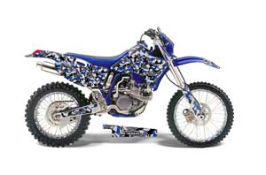 Yamaha WR250 Dirt Bike Graphic Kit - 1998-2002 Urban Camo Blue