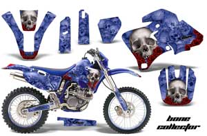 Yamaha WR426F Dirt Bike Graphic Kit - 1998-1999 Bone Collector Blue