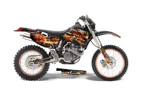 Yamaha WR250 Dirt Bike Graphic Kit - 1998-2002 Firestorm Black