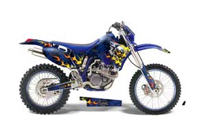 Yamaha WR250 Dirt Bike Graphic Kit - 1998-2002 Motorhead Blue