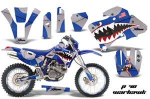 Yamaha WR426F Dirt Bike Graphic Kit - 1998-1999 P40 Warhawk Blue