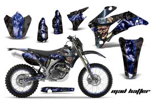 Yamaha WR250F Dirt Bike Graphic Kit - 2007-2014 Mad Hatter Blue