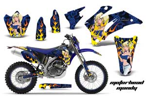 Yamaha WR250F Dirt Bike Graphic Kit - 2007-2014 Motorhead Mandy Blue