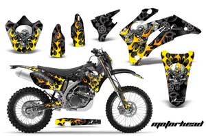 Yamaha WR250F Dirt Bike Graphic Kit - 2007-2014 Motorhead Black