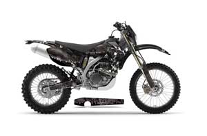 Yamaha WR250F Dirt Bike Graphic Kit - 2007-2014 Reaper Black
