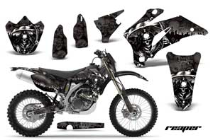 Yamaha WR250F Dirt Bike Graphic Kit - 2007-2014 Reaper Black
