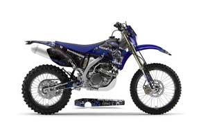 Yamaha WR250F Dirt Bike Graphic Kit - 2007-2014 Toxicity Blue