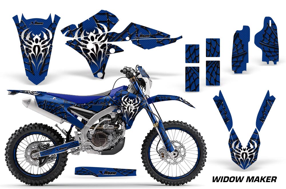 Yamaha WR250F / WR450F Dirt Bike Graphic Kit - 2015-2018 Widow Maker Blue