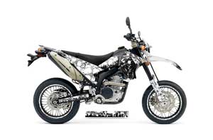 Yamaha WR250 R/X Dirt Bike Graphic Kit - 2007-2016 Reaper White