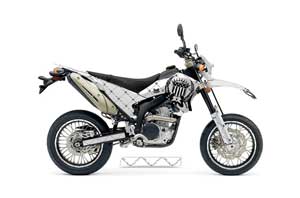 Yamaha WR250 R/X Dirt Bike Graphic Kit - 2007-2016 Silver Star - Reloaded White