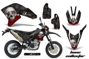 Yamaha WR250 R/X Dirt Bike Graphic Kit - 2007-2016 Bone Collector Black