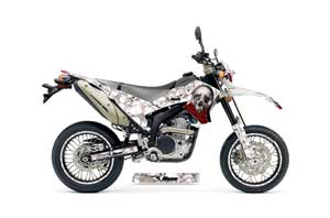 Yamaha WR250 R/X Dirt Bike Graphic Kit - 2007-2016 Bone Collector White