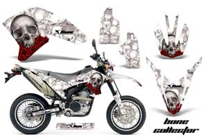 Yamaha WR250 R/X Dirt Bike Graphic Kit - 2007-2016 Bone Collector White
