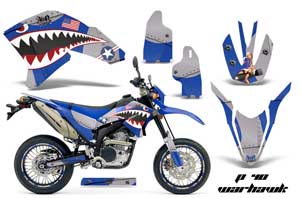 Yamaha WR250 R/X Dirt Bike Graphic Kit - 2007-2016 P40 Warhawk Blue