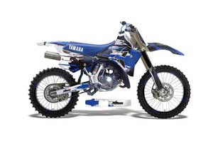 Yamaha WR 250Z Dirt Bike Graphic Kit - 1991-1993 Carbon X Blue
