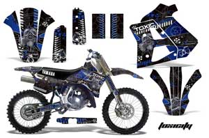 Yamaha WR 250Z Dirt Bike Graphic Kit - 1991-1993 Toxicity Blue