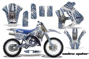 Yamaha WR 250Z Dirt Bike Graphic Kit - 1991-1993 Widow Maker White