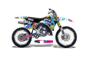 Yamaha WR 250Z Dirt Bike Graphic Kit - 1991-1993 Flashback