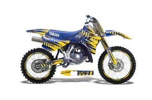 Yamaha WR 250Z Dirt Bike Graphic Kit - 1991-1993 Nuke Yellow