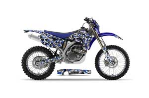 Yamaha WR450F Dirt Bike Graphic Kit - 2007-2011 Urban Camo Blue