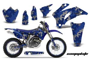 Yamaha WR450F Dirt Bike Graphic Kit - 2007-2011 Camoplate Blue