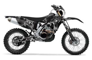 Yamaha WR450F Dirt Bike Graphic Kit - 2007-2011 Camoplate Black