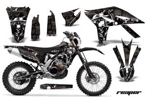 Yamaha WR450F Dirt Bike Graphic Kit - 2007-2011 Reaper Black