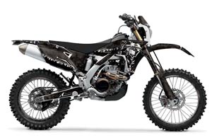 Yamaha WR450F Dirt Bike Graphic Kit - 2007-2011 Reaper Black