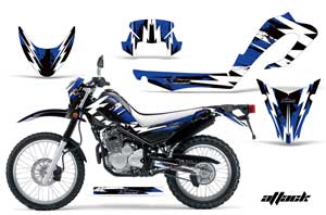 Yamaha XT250X Dirt Bike Graphic Kit - 2006-2018 Attack Blue