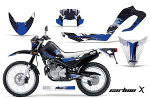 Yamaha XT250X Dirt Bike Graphic Kit - 2006-2018 Carbon X Blue