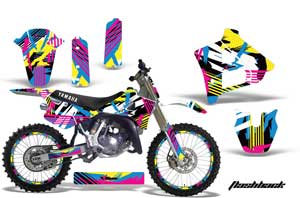 Yamaha YZ125 2 Stroke Dirt Bike Graphic Kit - 1991-1992 Flashback