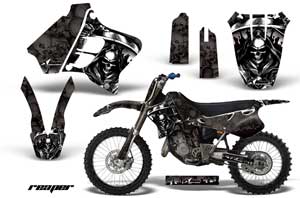 Yamaha YZ125 2 Stroke Dirt Bike Graphic Kit - 1993-1995 Reaper Black