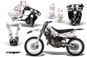 Yamaha YZ125 2 Stroke Dirt Bike Graphic Kit - 1993-1995 Reaper White