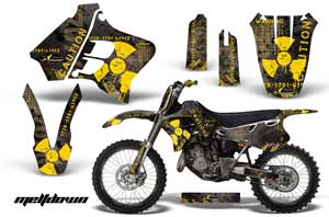 Yamaha YZ250 2 Stroke Dirt Bike Graphic Kit - 1993-1995 Meltdown Yellow