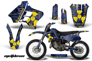 Yamaha YZ250 2 Stroke Dirt Bike Graphic Kit - 1993-1995 Meltdown Blue