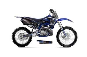 Yamaha YZ125 2 Stroke Dirt Bike Graphic Kit - 1996-2001 Toxicity Blue