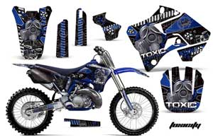 Yamaha YZ125 2 Stroke Dirt Bike Graphic Kit - 1996-2001 Toxicity Blue